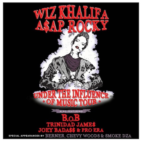 Wiz Khalifa & ASAP Rocky at Shoreline Amphitheatre